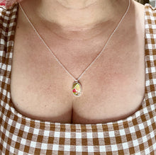 Load image into Gallery viewer, Bronwyn necklace in fresh earth/silver