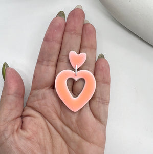 Gummy hearts in peach