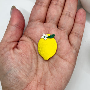 Lemon with flower